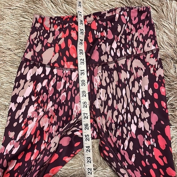 FILA High Rise Multicolor Black & Pink Leggings - Picture 7 of 9